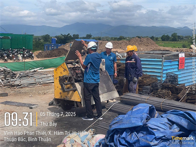 Thi công hạ tầng trạm dừng chân cao tốc Vĩnh Hảo – Phan Thiết